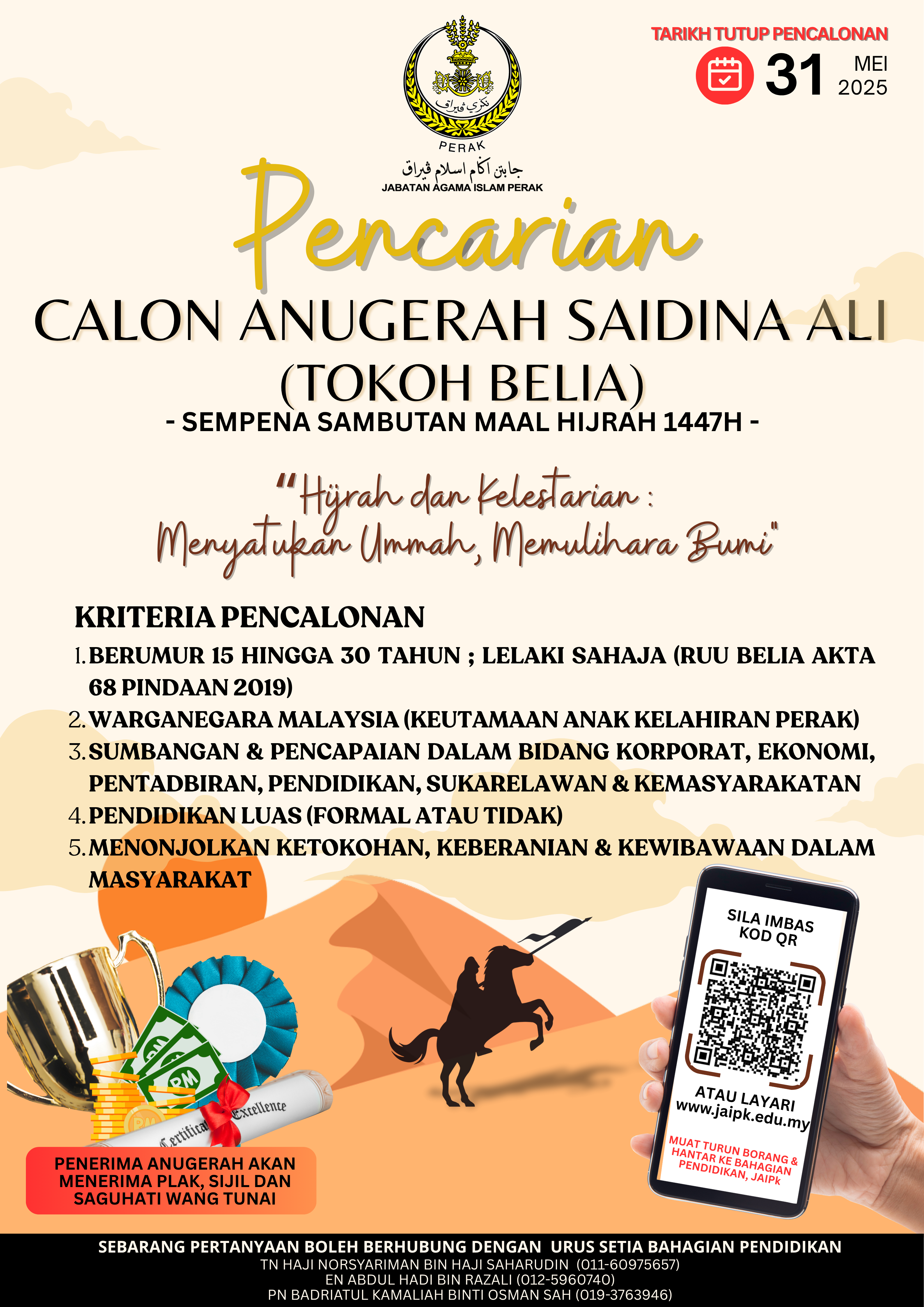 Pencarian Calon Anugerah Tokoh Saidina Ali 1